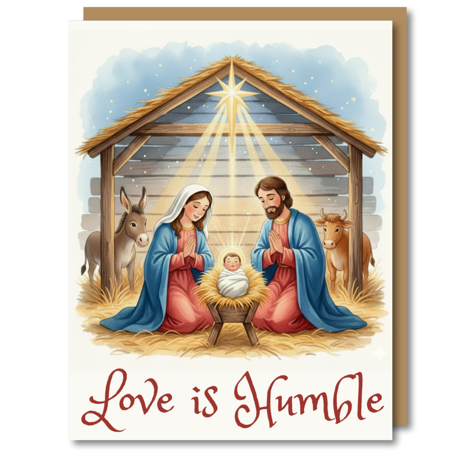 "Love is Humble" - Christmas Card