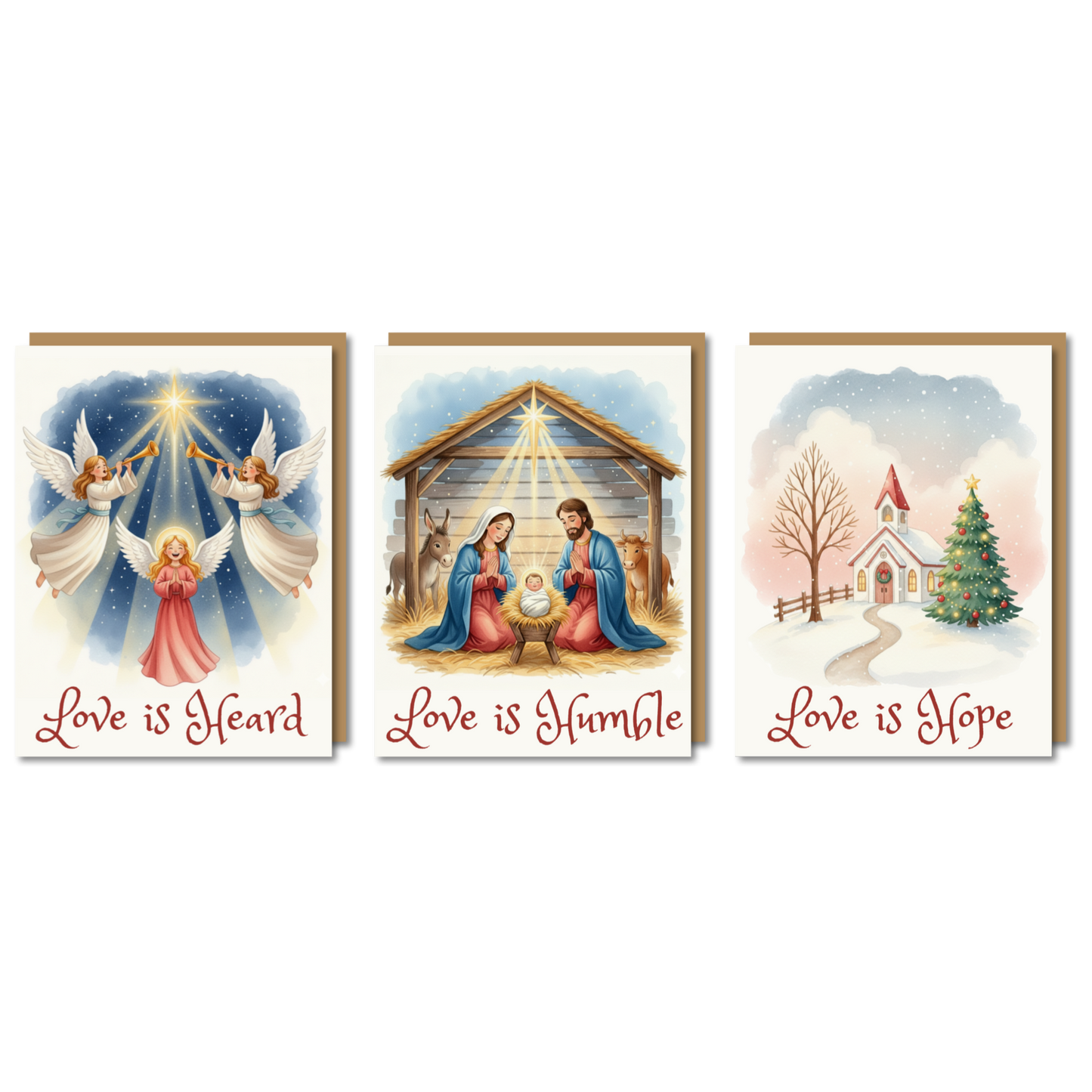 "What Love it Was" - Christmas Card Set