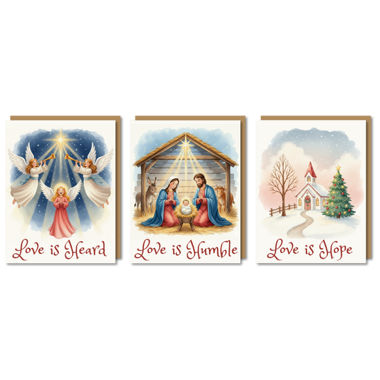 "What Love it Was" - Christmas Card Set