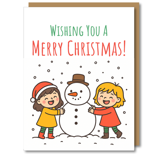 "Do You Want to Build a Snowman?" - Christmas Card