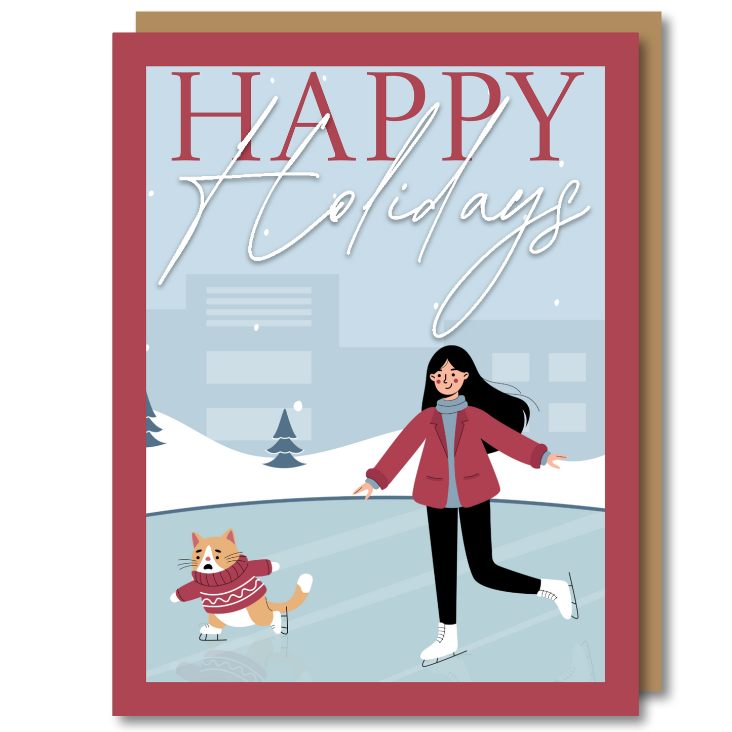 "🎵Oh, Skate to Me Baby🎵" - Christmas Card