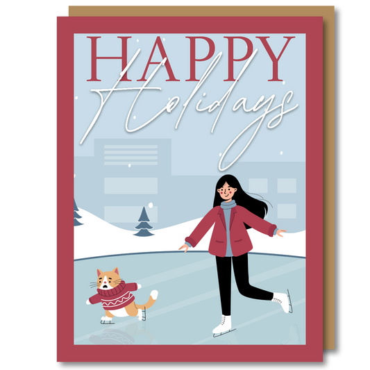 "🎵Oh, Skate to Me Baby🎵" - Christmas Card