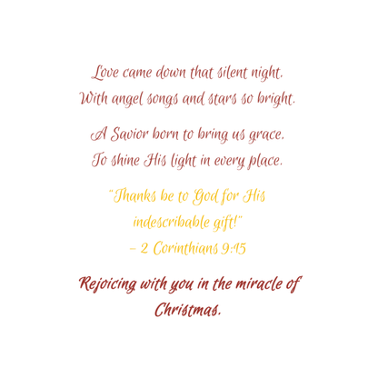 "Love is Humble" - Christmas Card