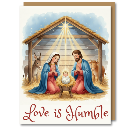 "Love is Humble" - Christmas Card