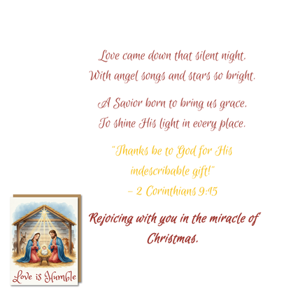 "What Love it Was" - Christmas Card Set