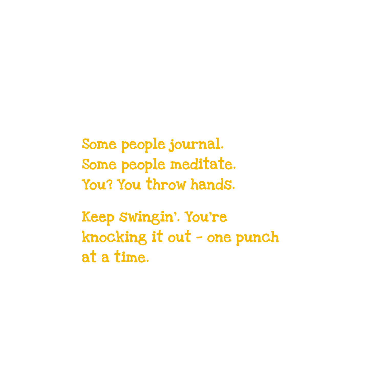Knock Out Negativity